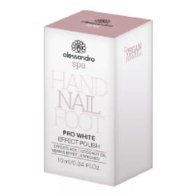 Pro White Nail Effect Polish 10ml Coconut Oil Enriched...
